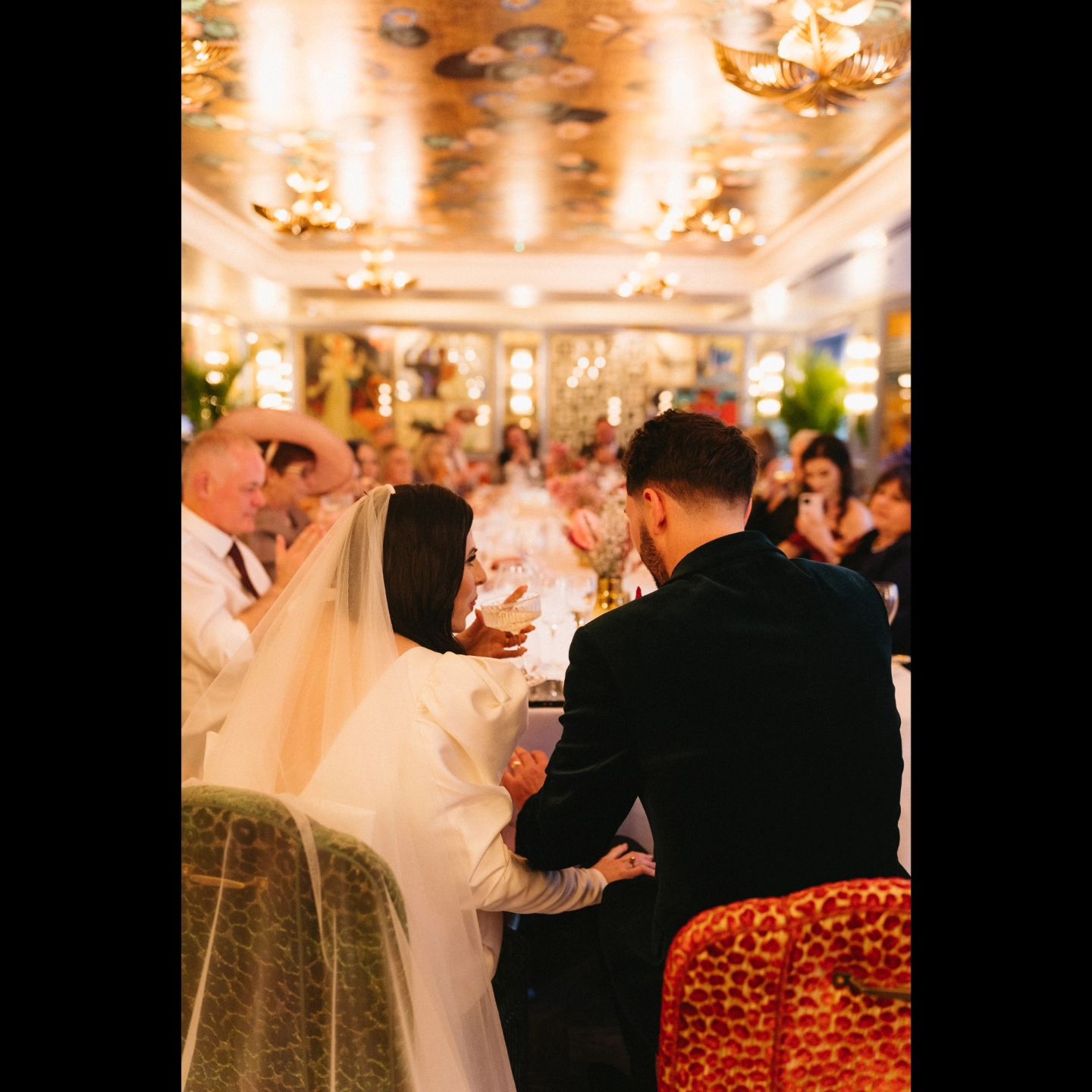 Photo of a bride couple