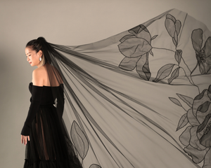 The Beauty of Colourful Floral Veils: A Bold & Romantic Bridal Statement