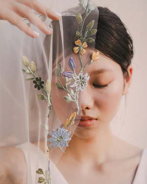 Trending Wedding Veil Colors (Ivory, Champagne, Blush)