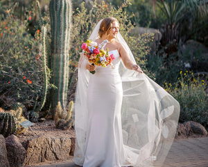 Tips for Walking Gracefully in a Cathedral Length Veil