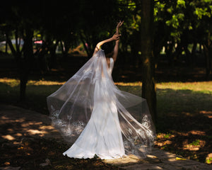 How to Style a Chapel Wedding Veil with Modern Wedding Gowns