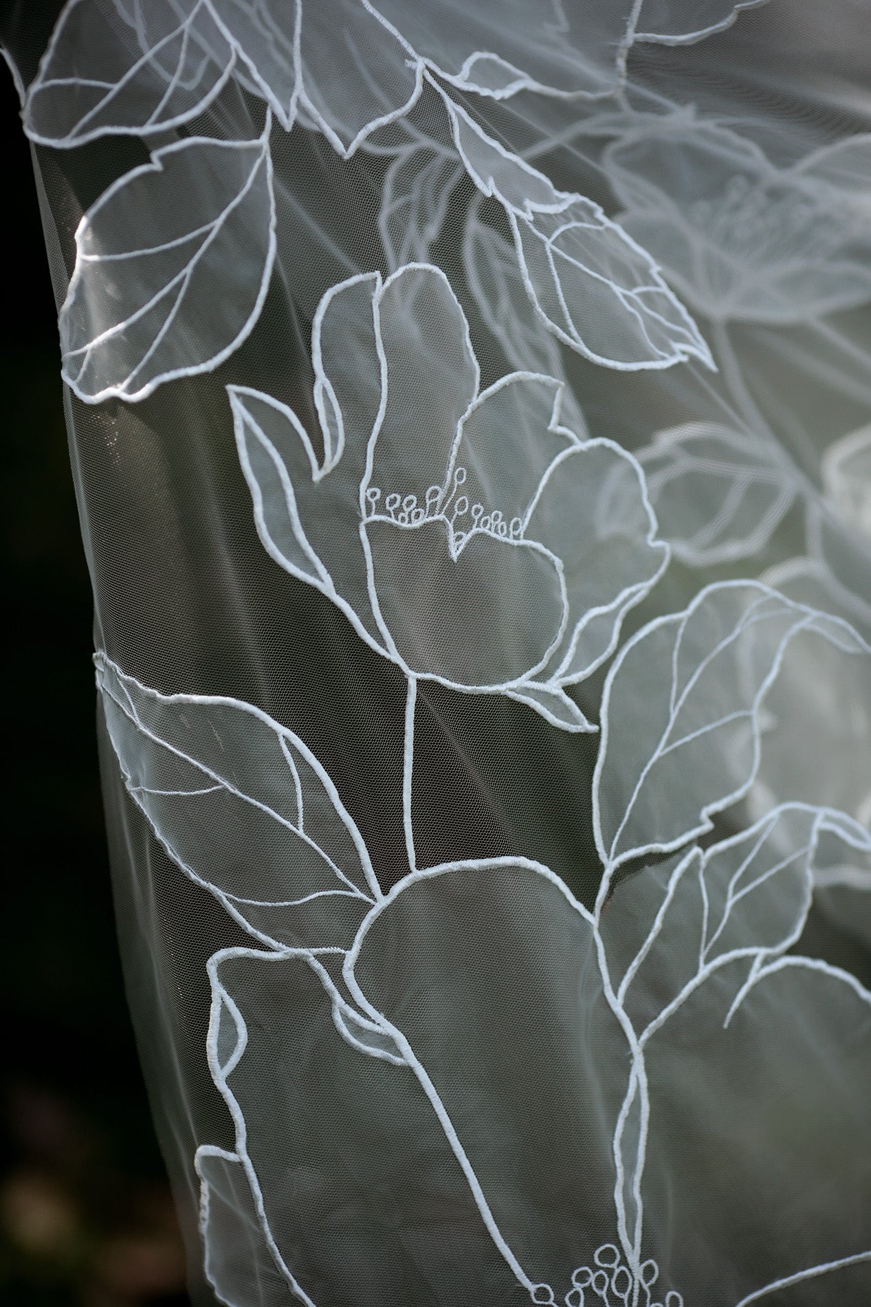 design SOPHIA floral cathedral wedding veil

