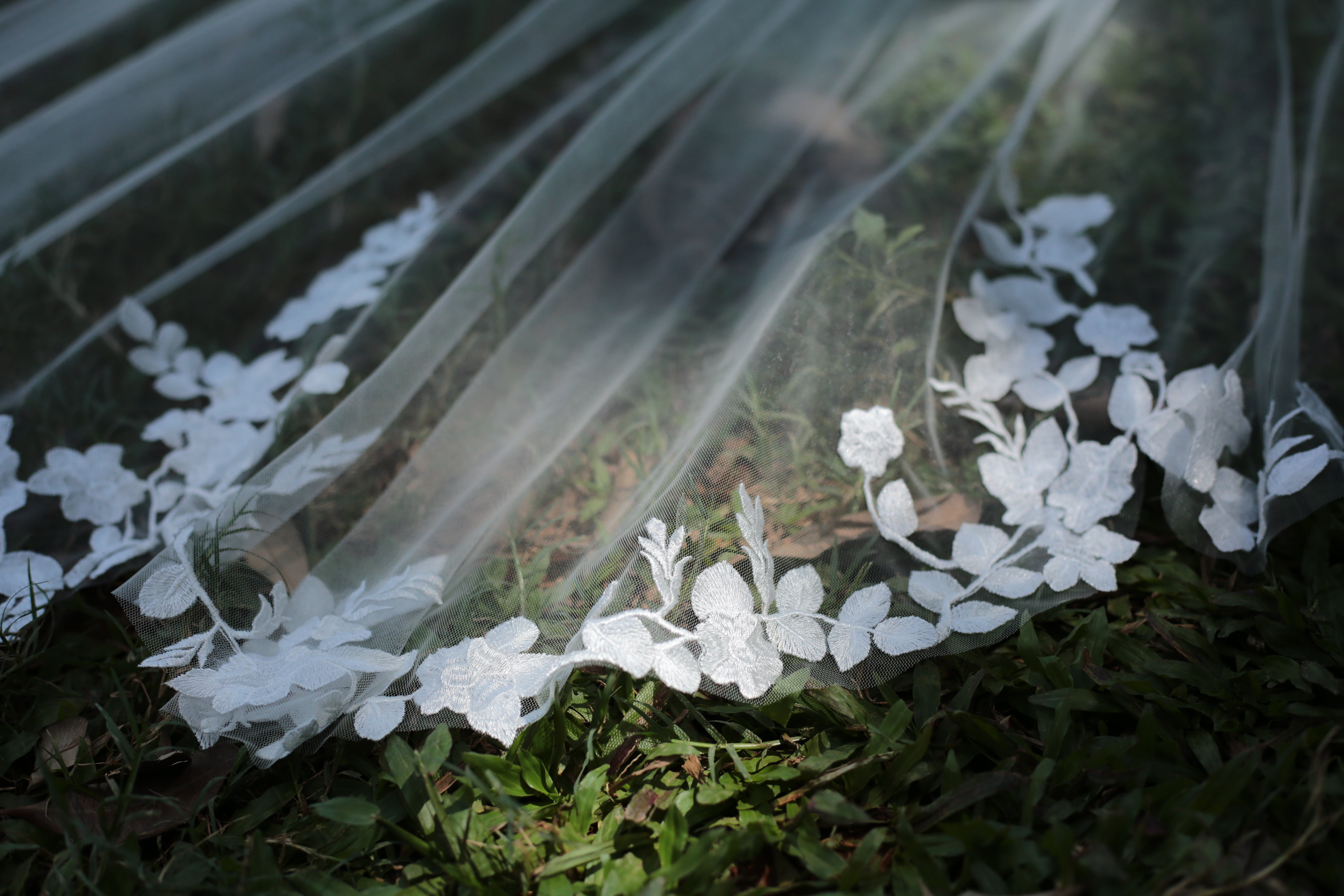 KYLIE  | Royal cathedral floral lace Veil