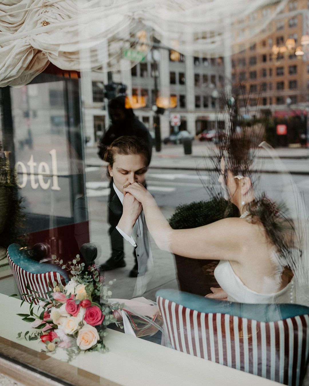 CASSANDRA | Beaded floral wedding veil