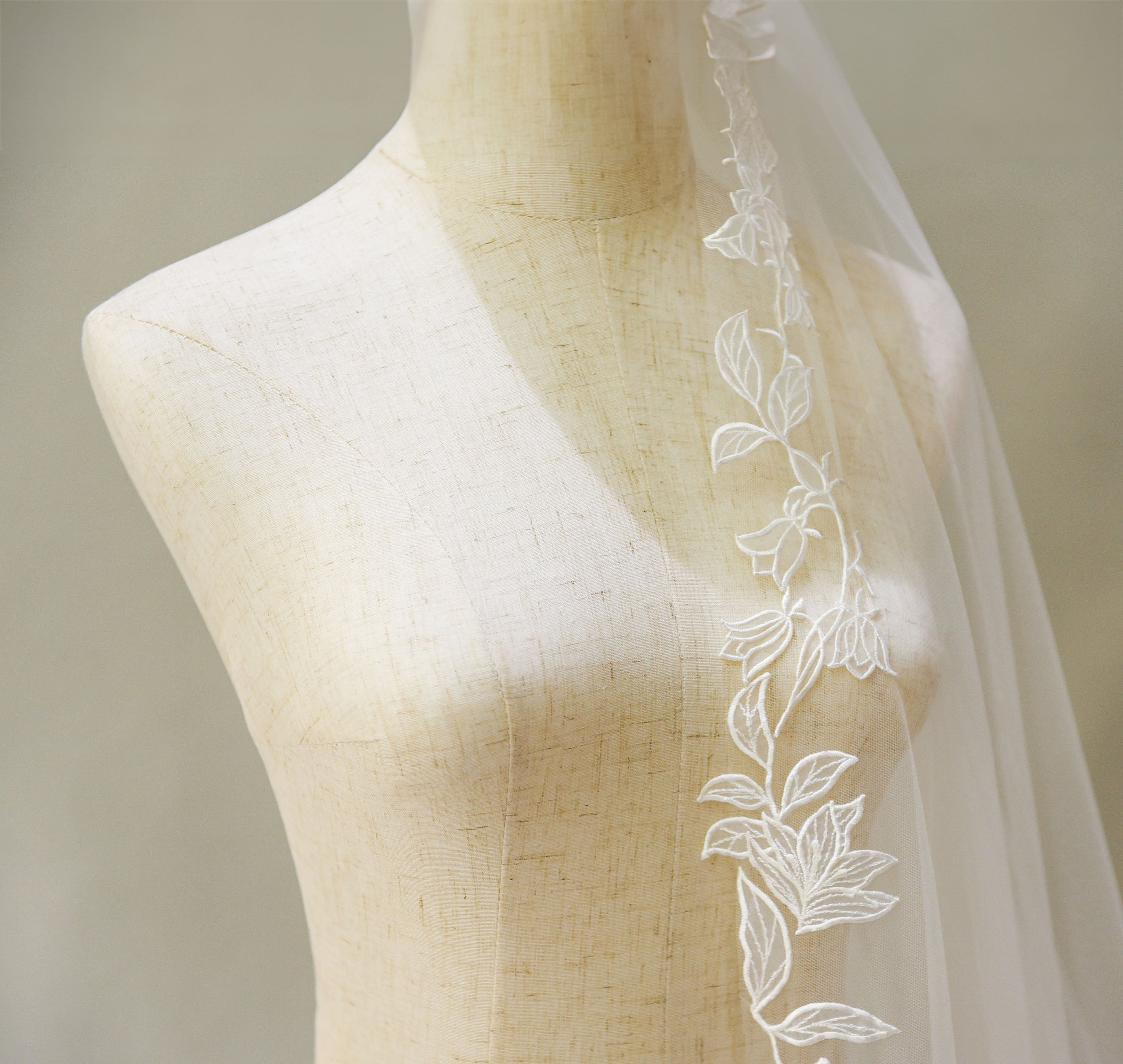 A veil that matches our wedding flower theme