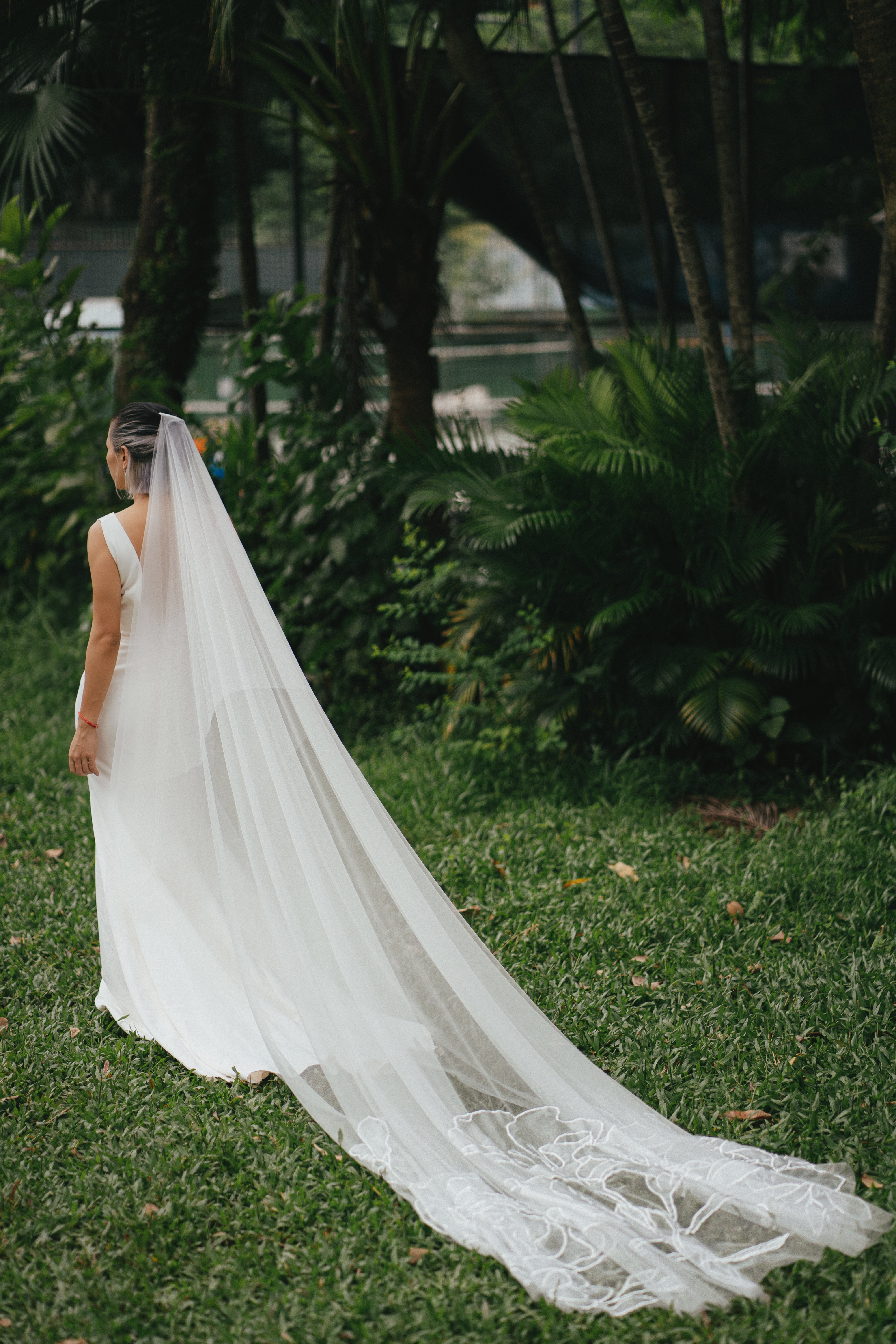 THERESA | Custom floral wedding veil