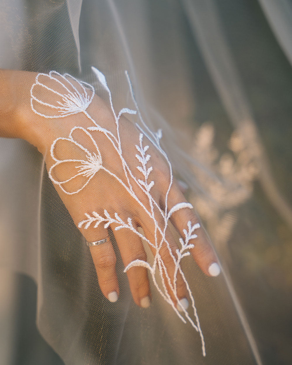 flower design of RAYNA with a blusher