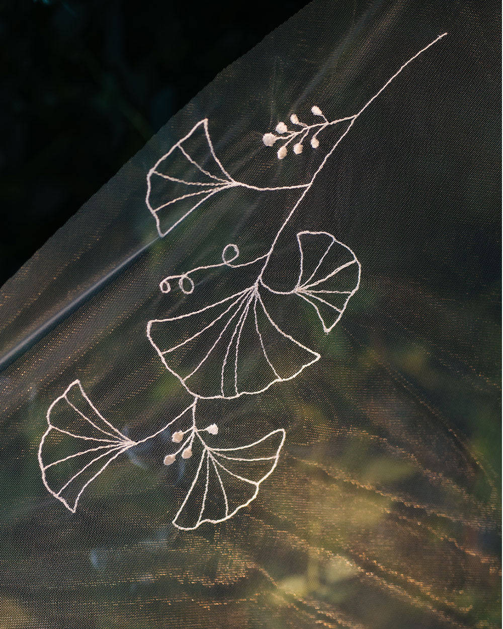 lace flower design of RAYNA with a blusher