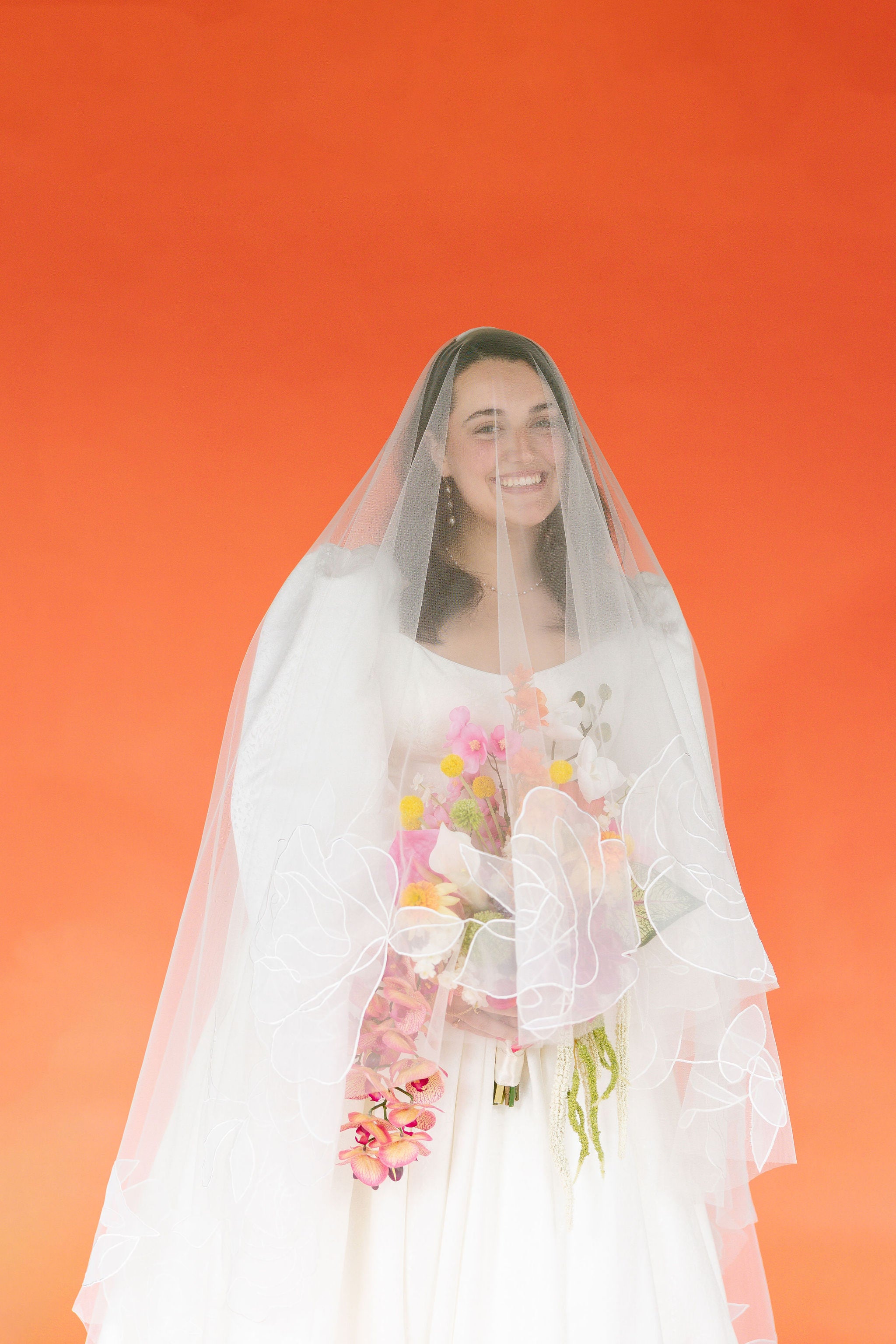 CHARLOTTE | Cathedral organza wedding veil