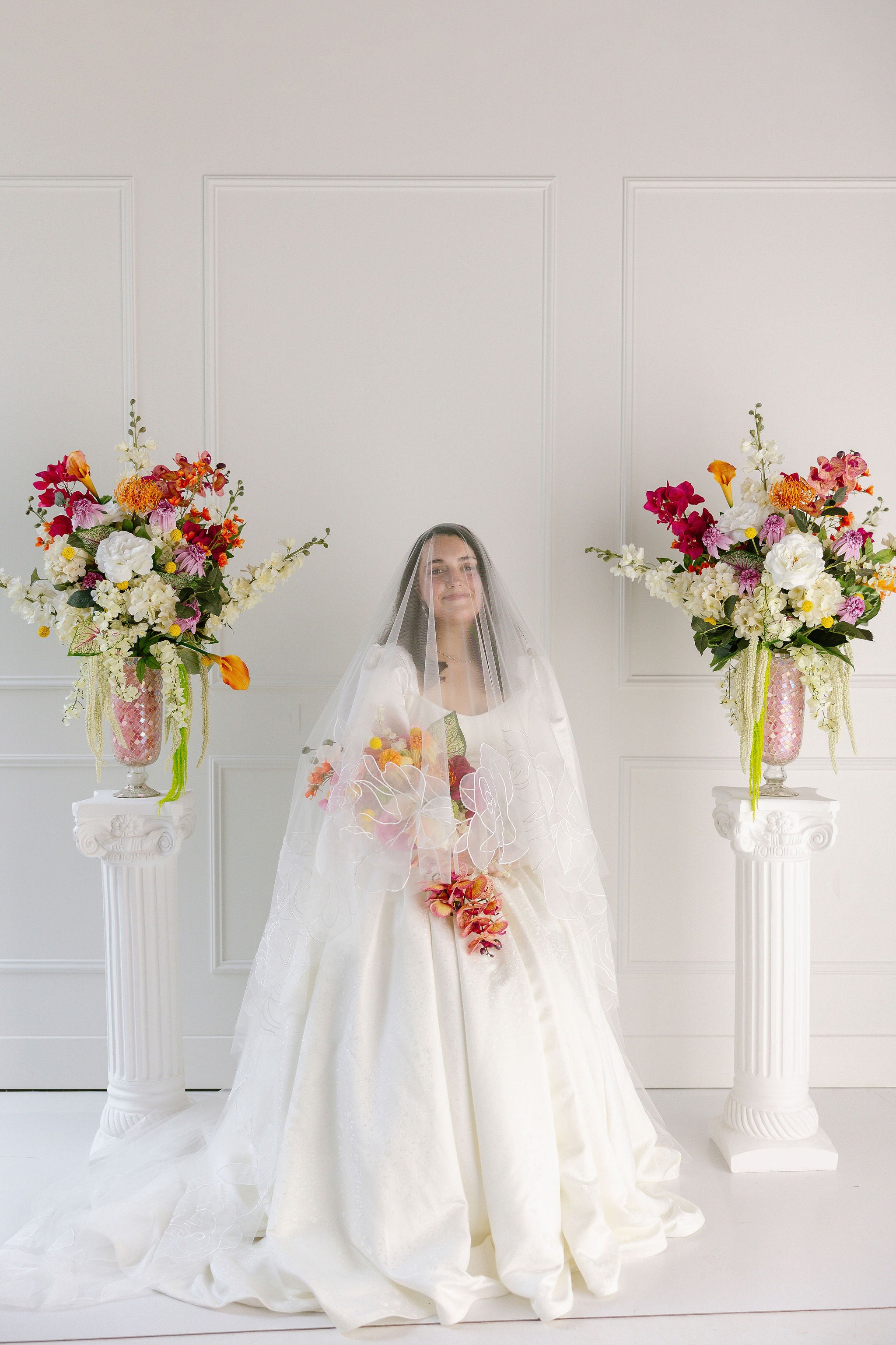 CHARLOTTE | Cathedral organza wedding veil