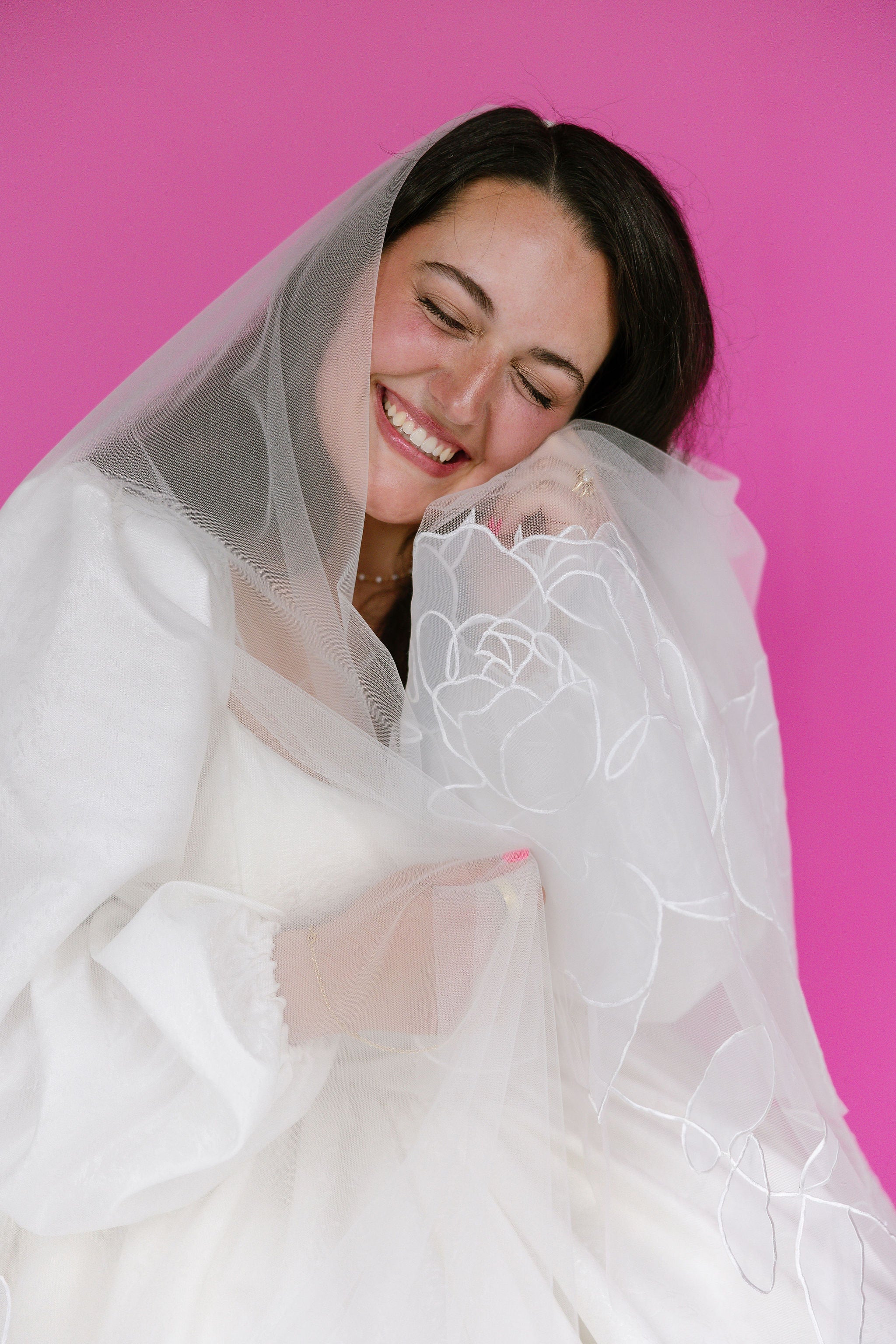 CHARLOTTE | Cathedral organza wedding veil