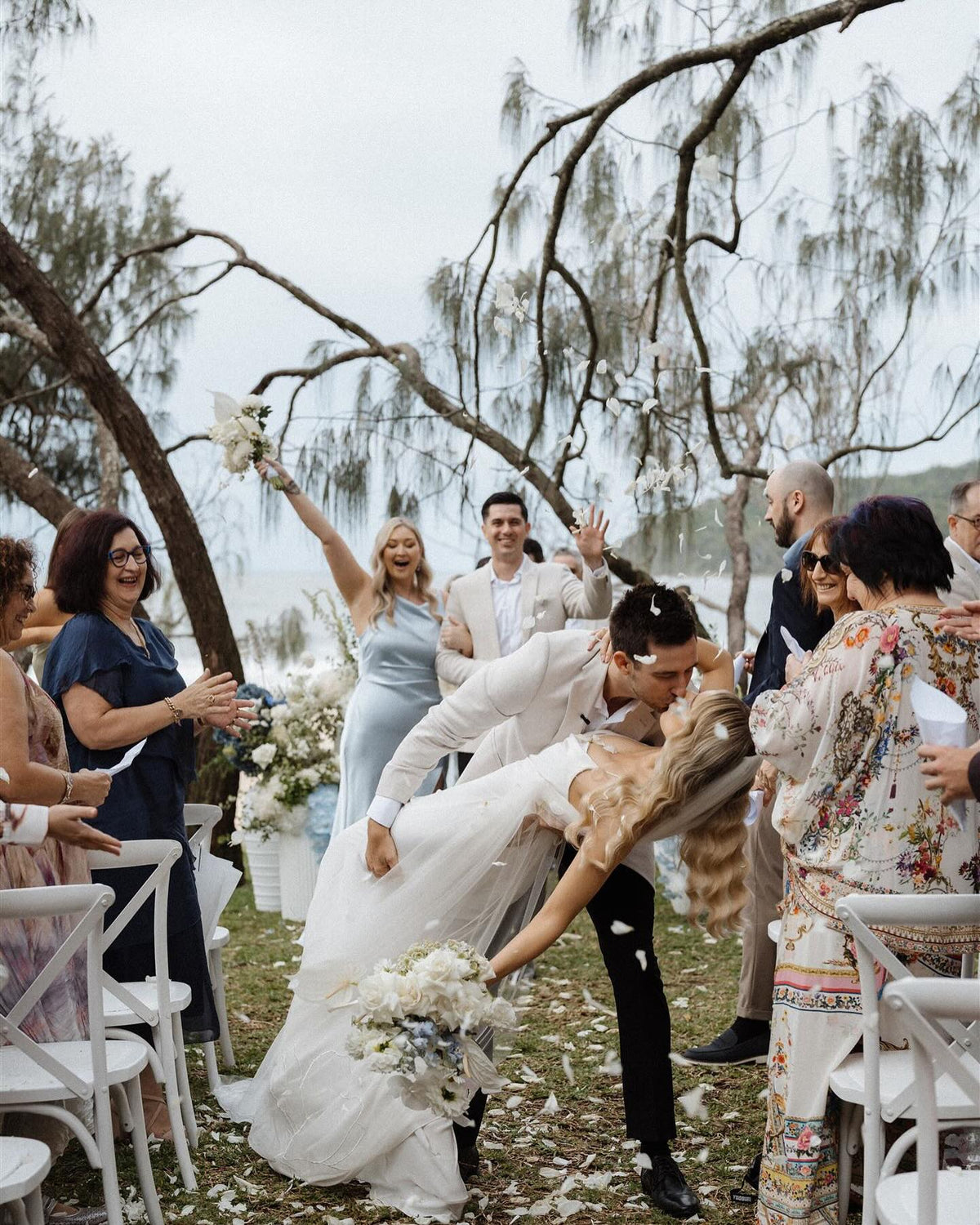 Beautiful moment of a weeding event